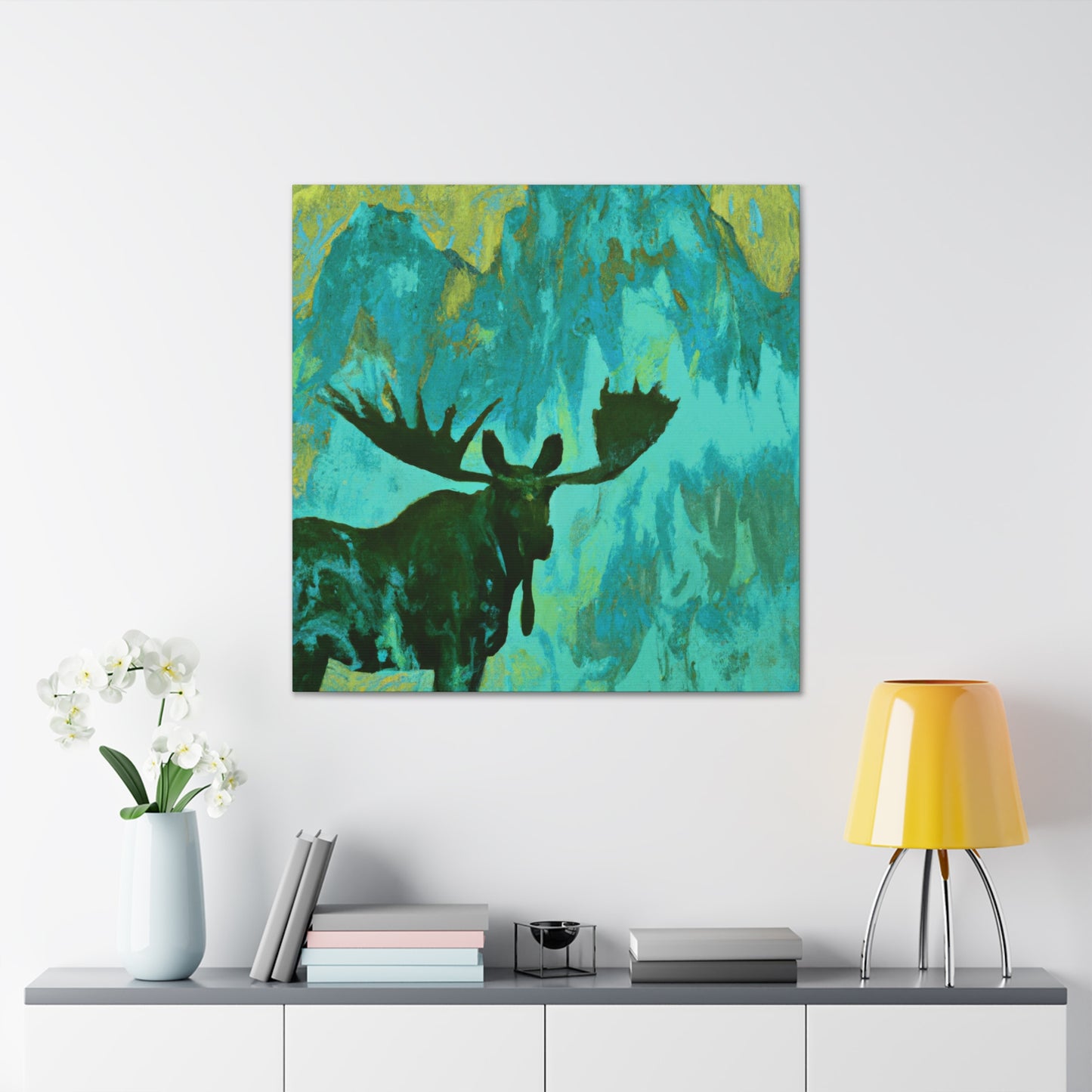 Moose in Expressionism - Canvas