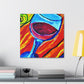 "Glorious Wine Glass Beauty" - Canvas