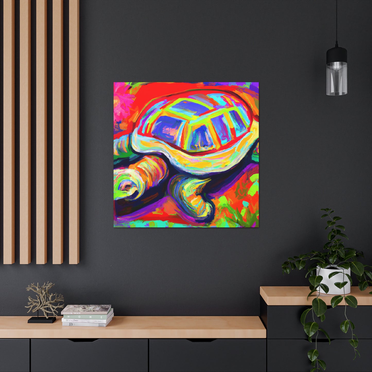 "Tortoise in Impressionism" - Canvas