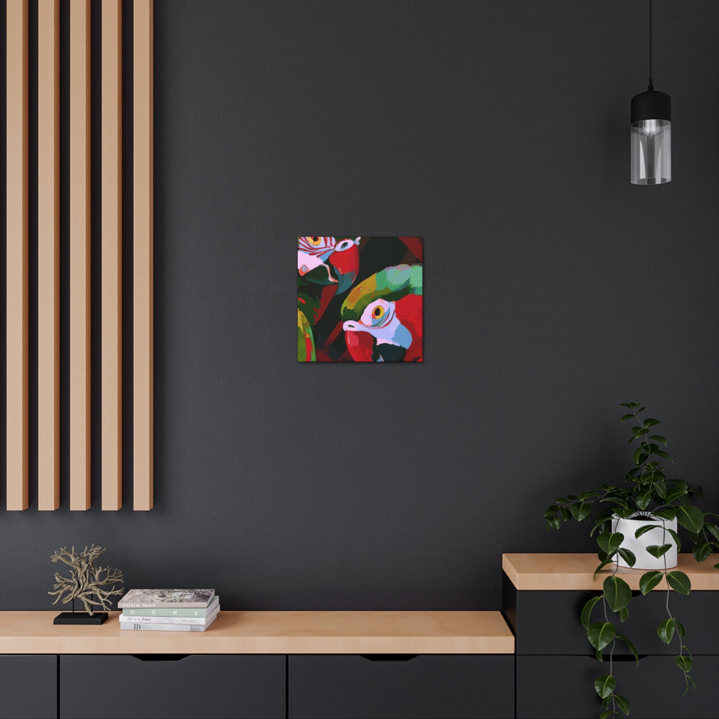 "Amazon Parrot Euphoria" - Canvas