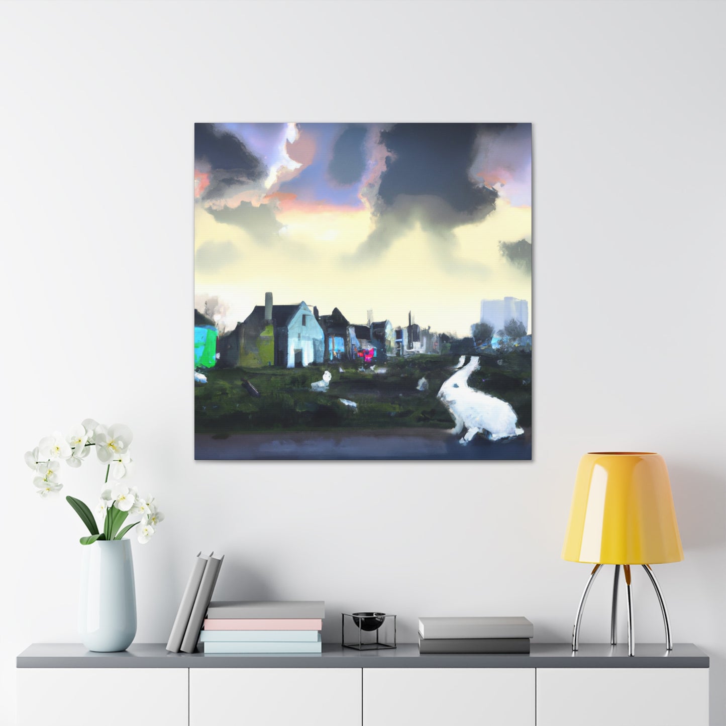 Rabbit's Urban Escape - Canvas