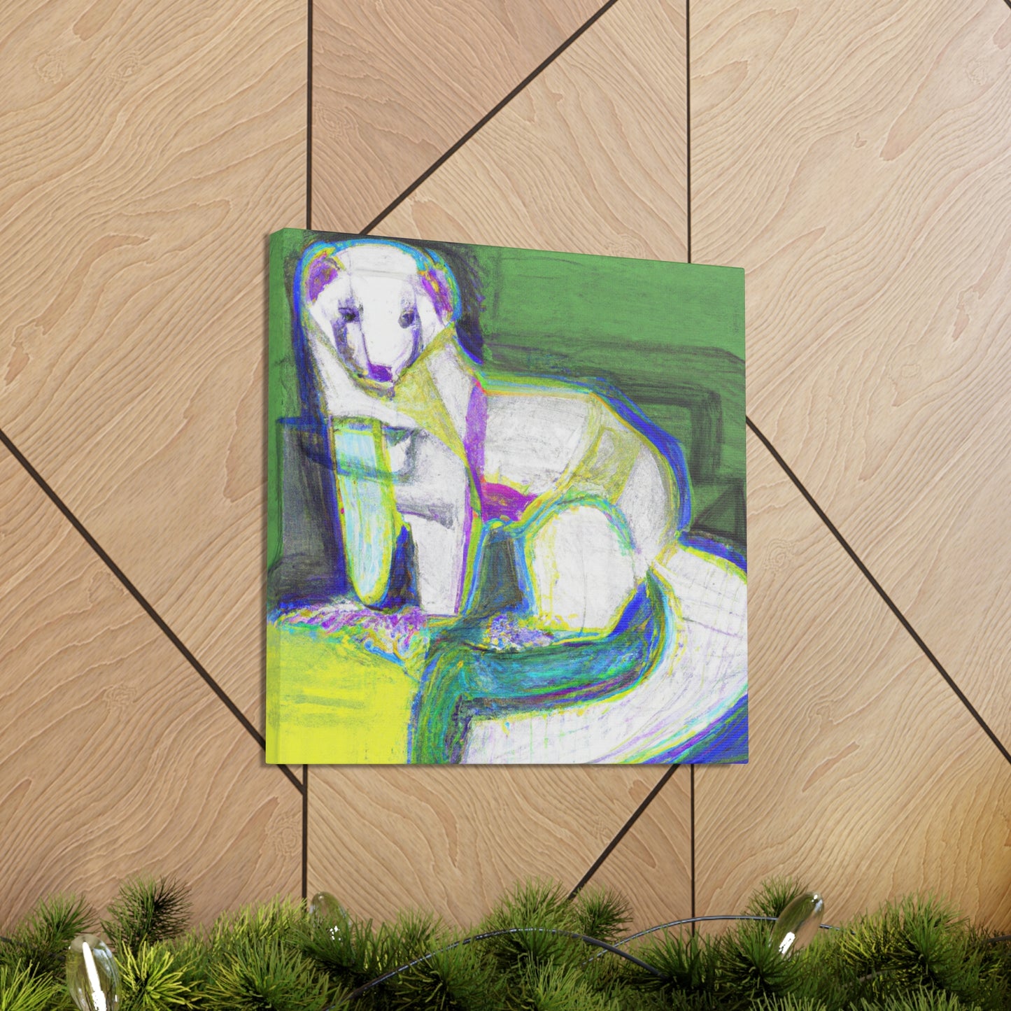 Ferret in Art Deco - Canvas