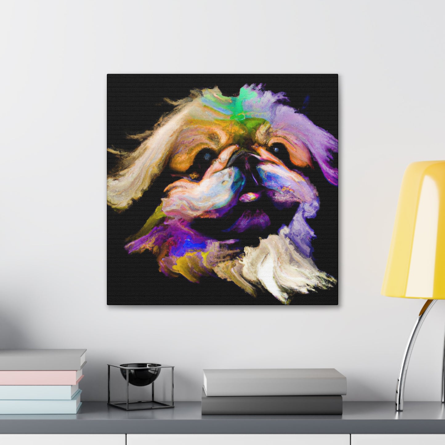 Pekingese Puppy Portrait - Canvas