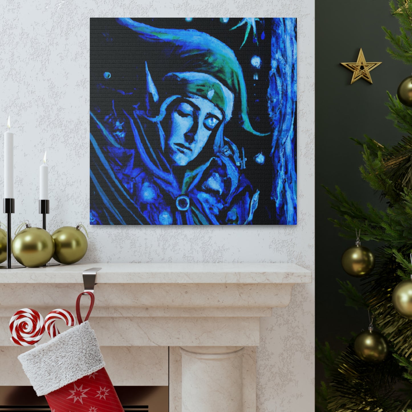 Elf in Evening Gown - Canvas