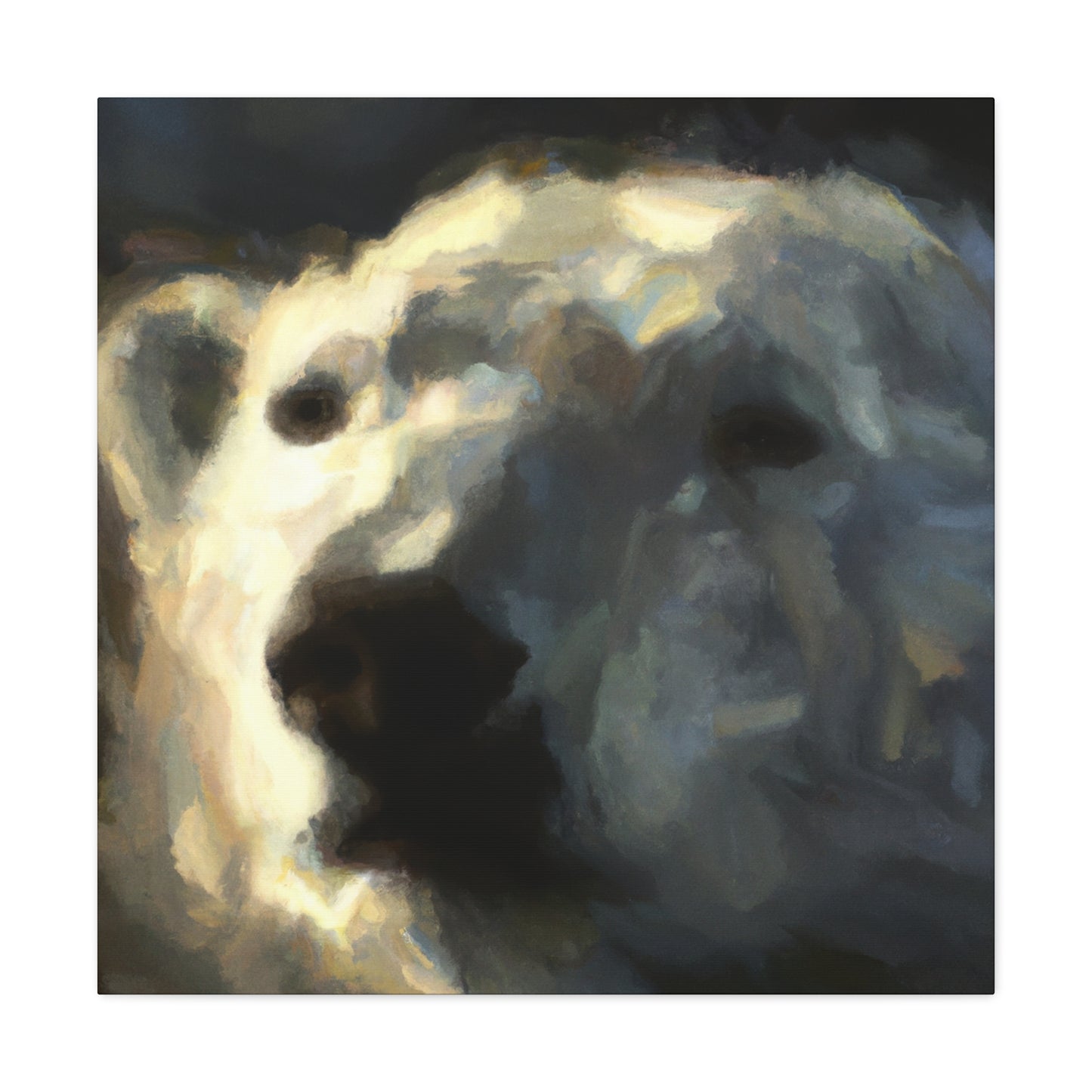 Polar Bear in Color - Canvas