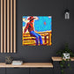 Cowboy on Fencepost - Canvas