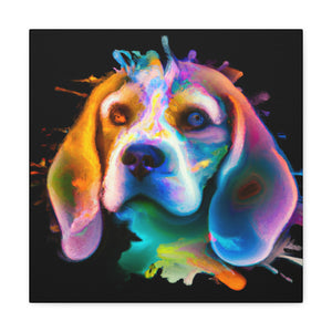 Beagle Art: Poetry - Canvas