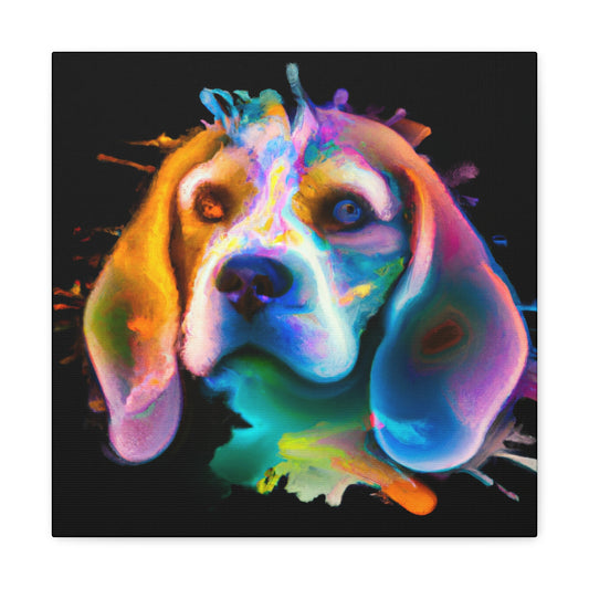 Beagle Art: Poetry - Canvas