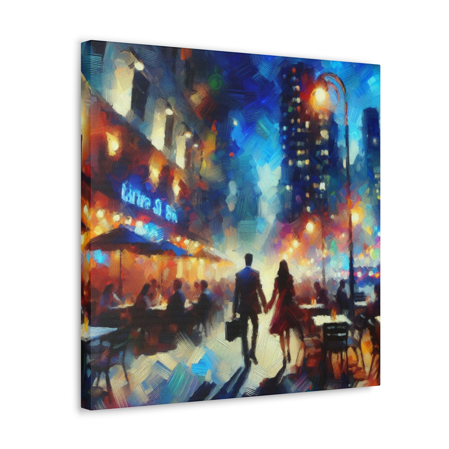 Romantic Evening Stroll - Canvas