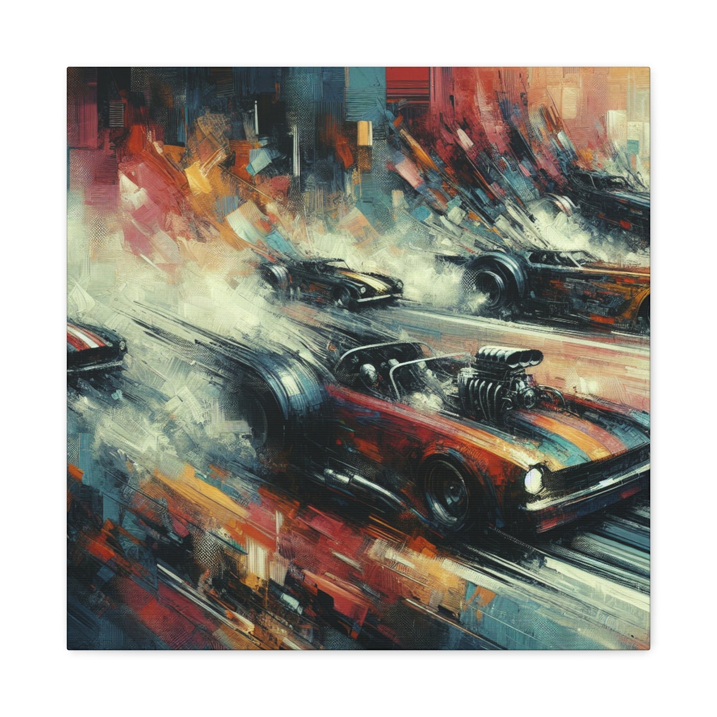 "Velocity Unleashed in Colors" - Canvas