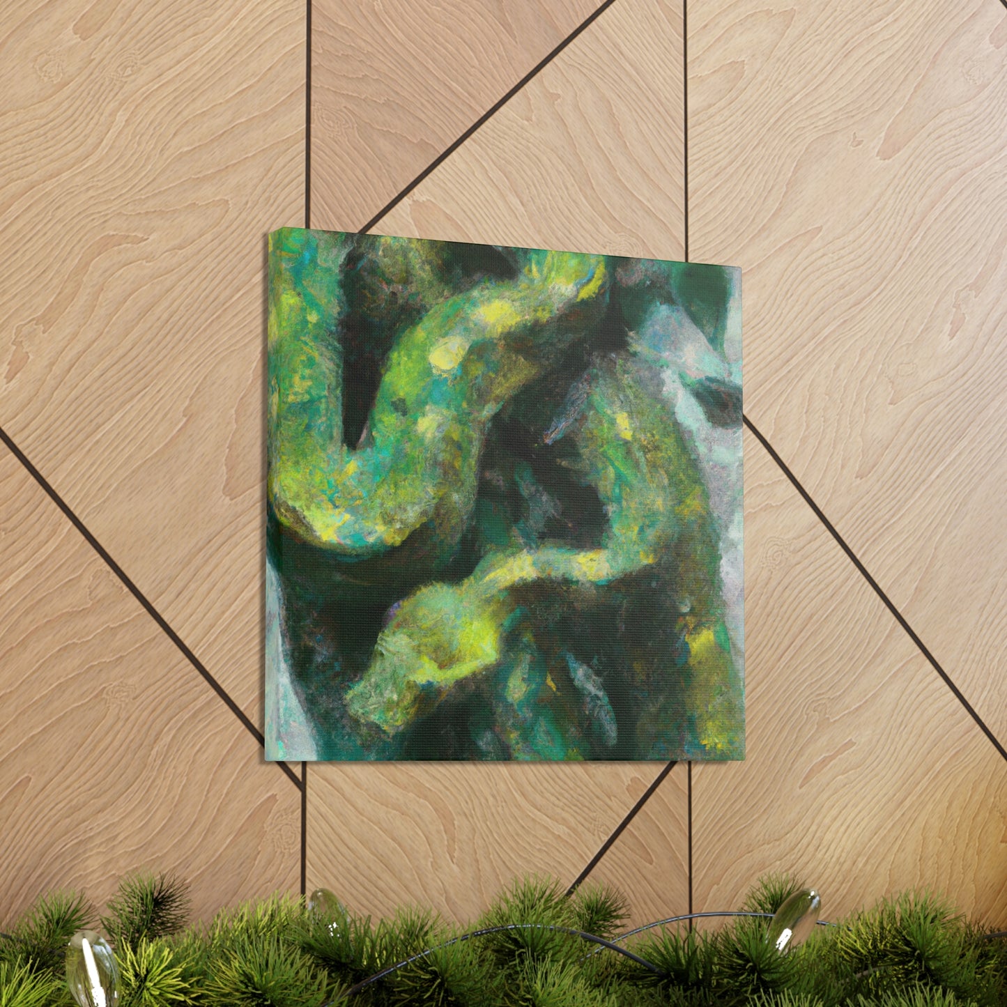 "Green Tree Python Vista" - Canvas