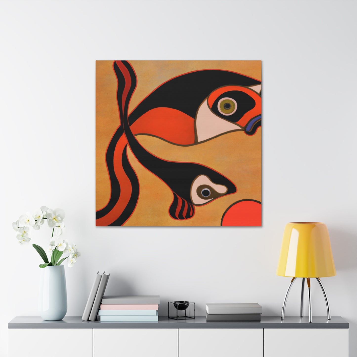 "Guppy Art Deco Dream" - Canvas