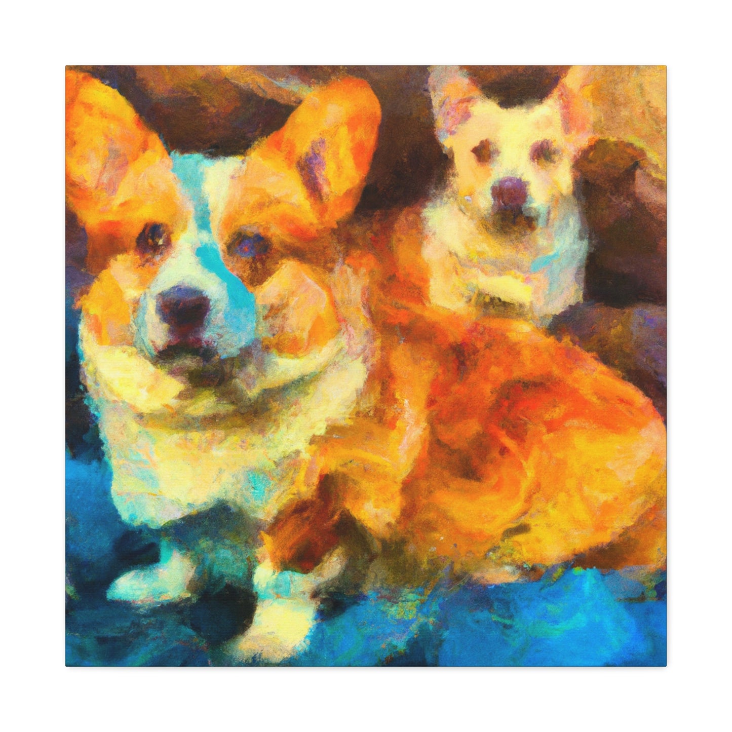 Corgi in Impressionism - Canvas