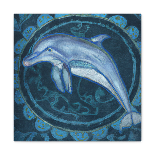 Dolphin's Countenance Serene - Canvas