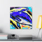 "Dolphin Within Abstraction" - Canvas