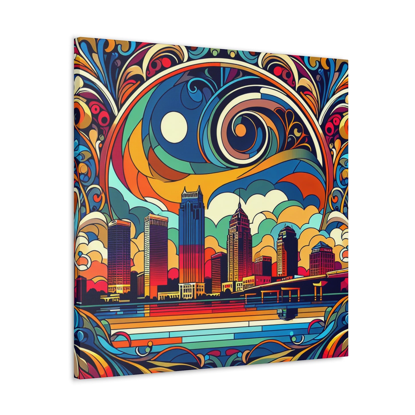 "Sunset Serenade: Tampa" - Canvas