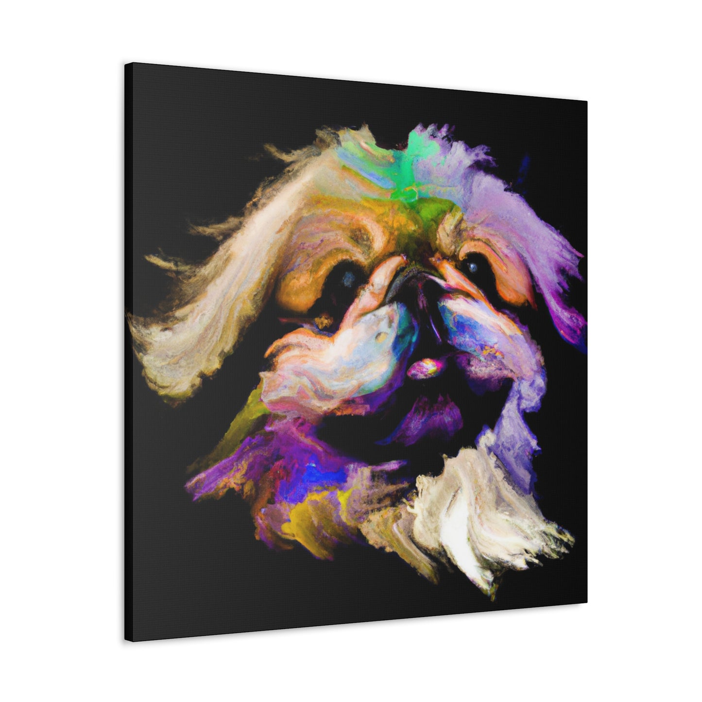 Pekingese Puppy Portrait - Canvas