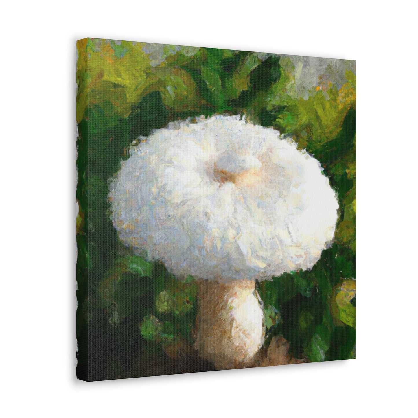 White Mushroom Brilliance - Canvas