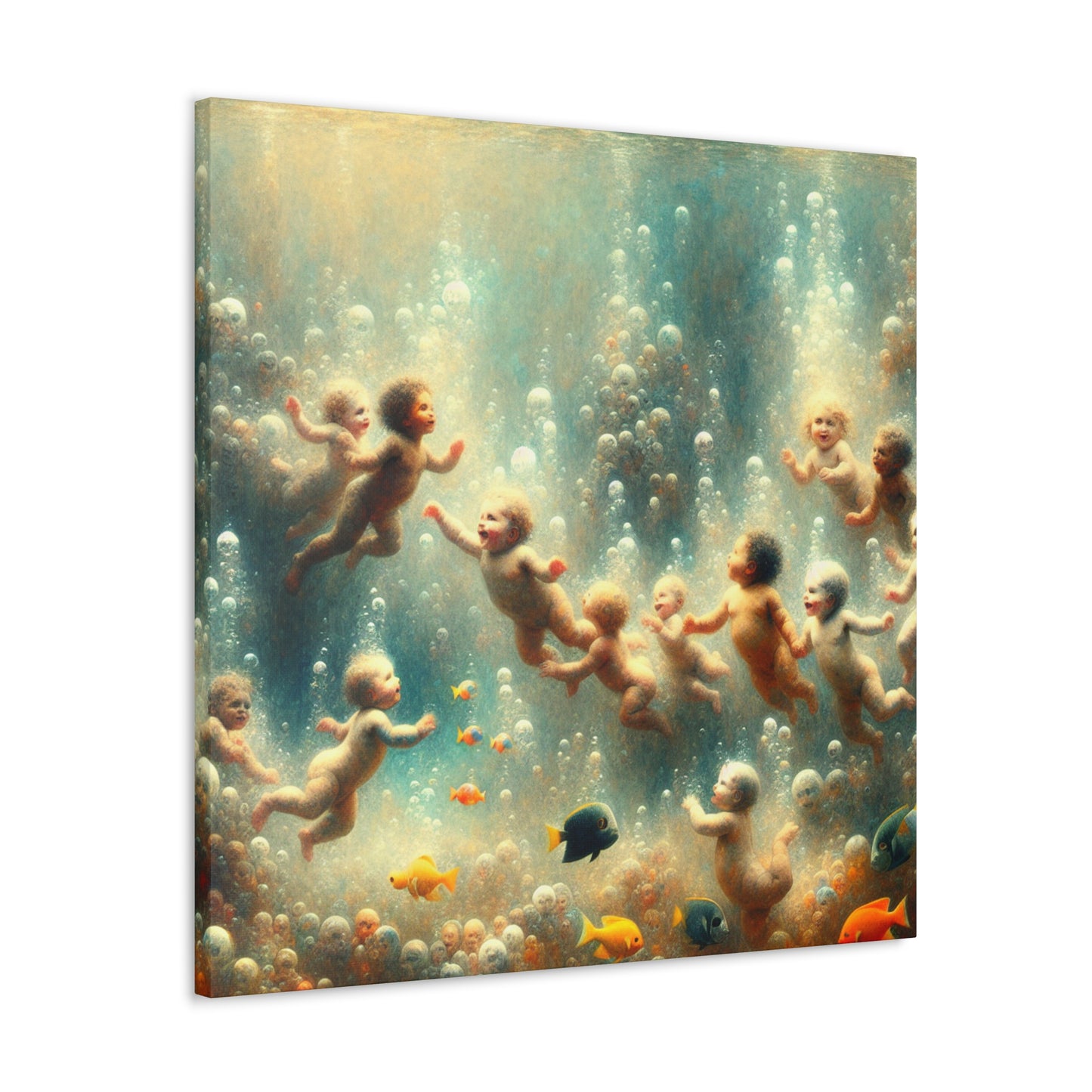 Aquatic Serenity: Afloat Euphoria - Canvas