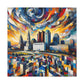 "Dynamic Dreamscape: Columbus Chronicles" - Canvas