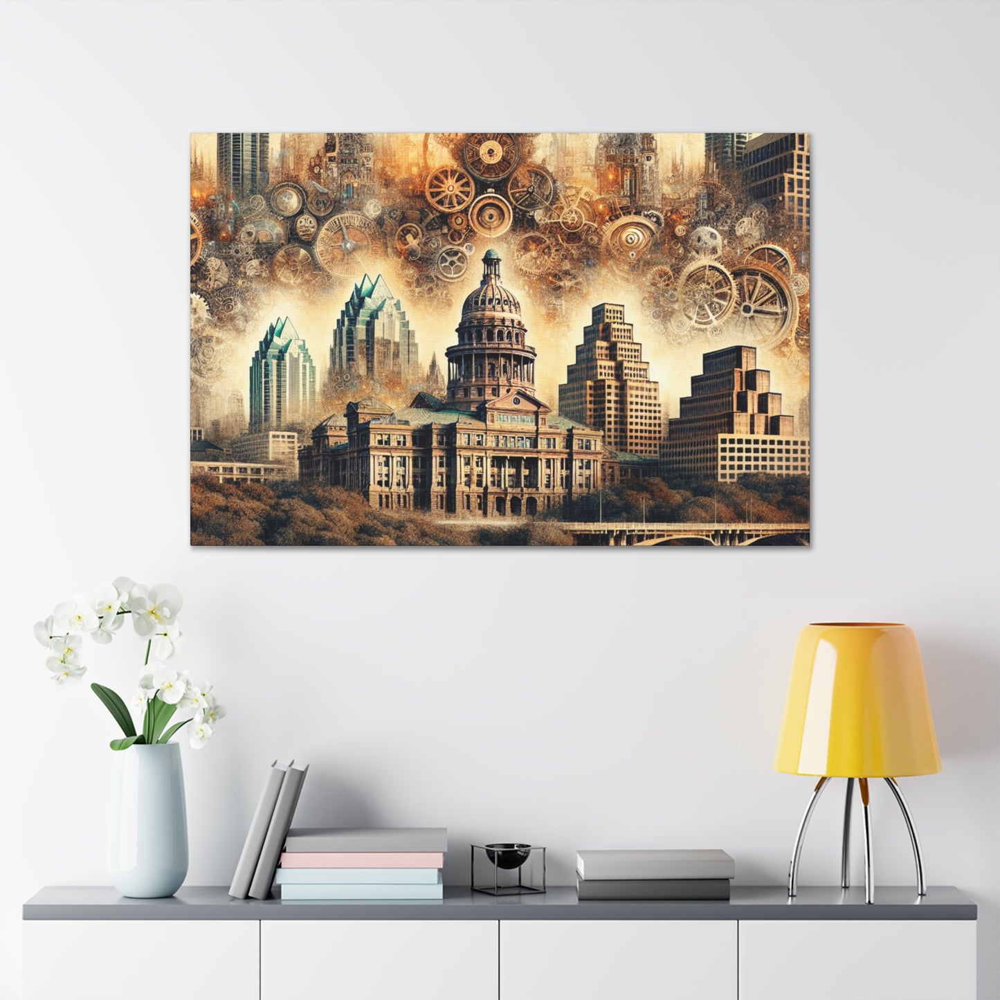 "Steam-powered Austin Enchantment" - Canvas