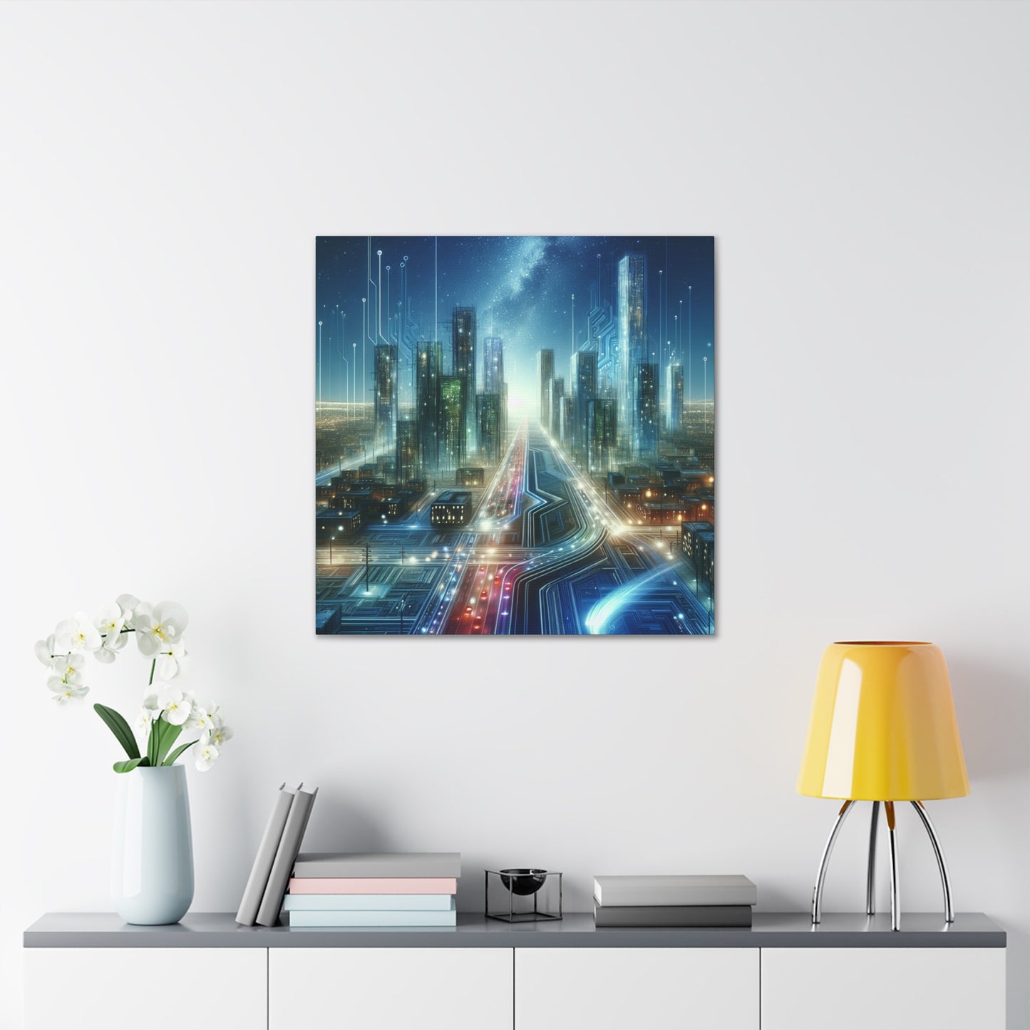 Nighttime Dreamscape Symphony - Canvas