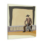 "Cowboy at Dusk Fence" - Canvas