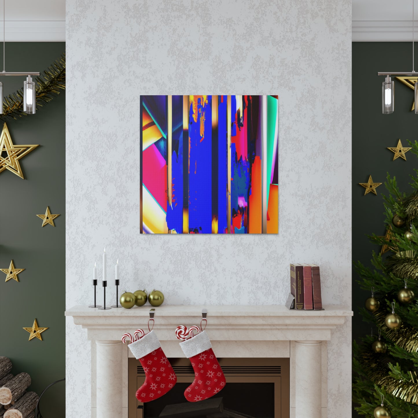 Vivid Cubic Horizon. - Canvas