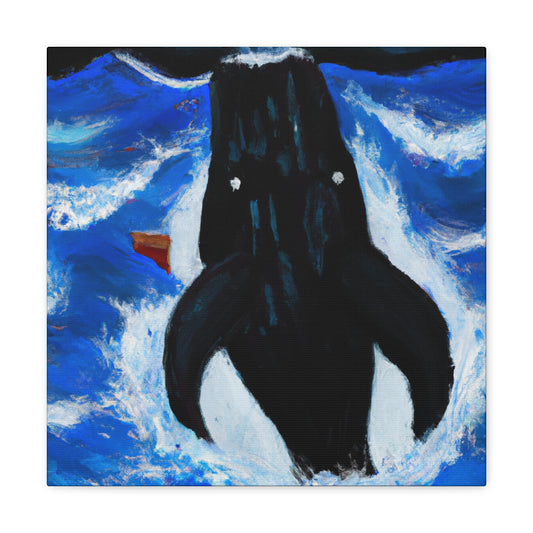 "Whale in Expressionism" - Canvas