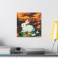 Rabbit in Neoclassicism - Canvas