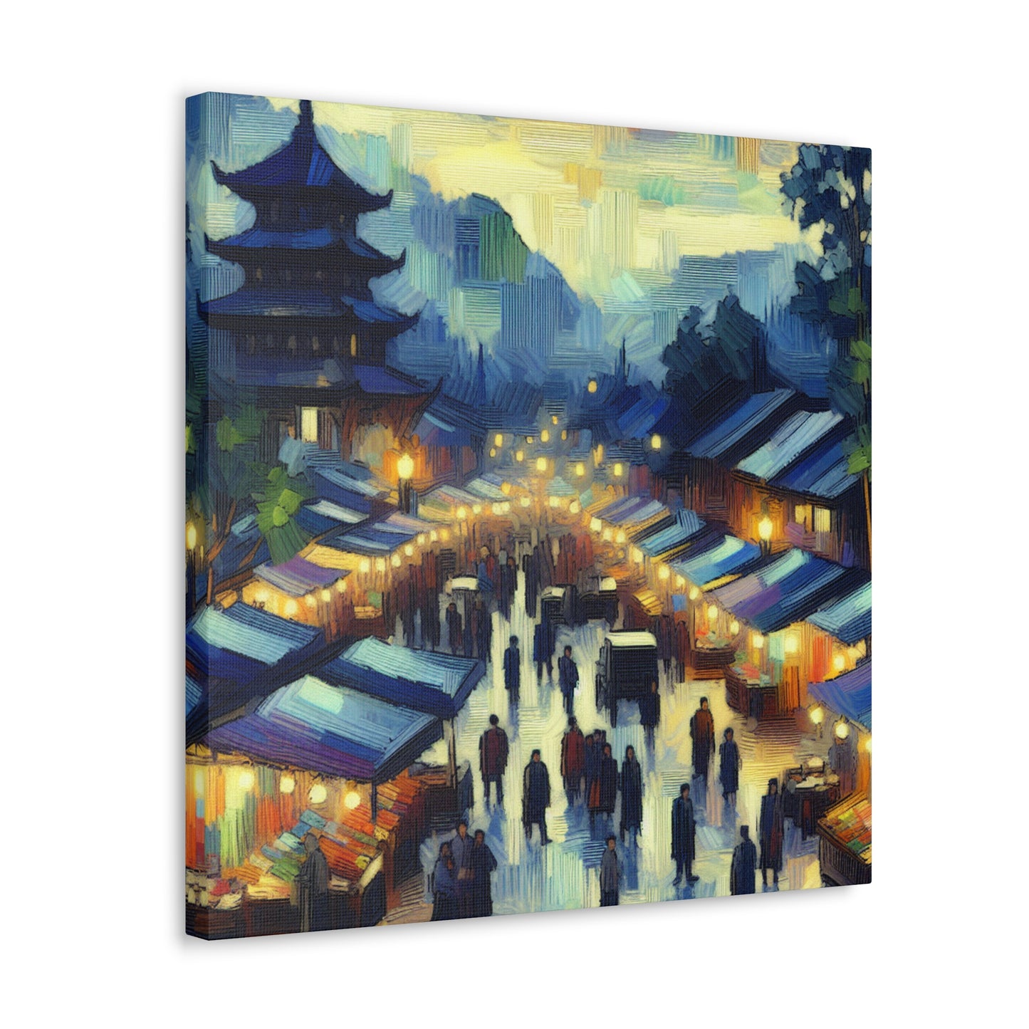 Iridescent Night Bazaar - Canvas