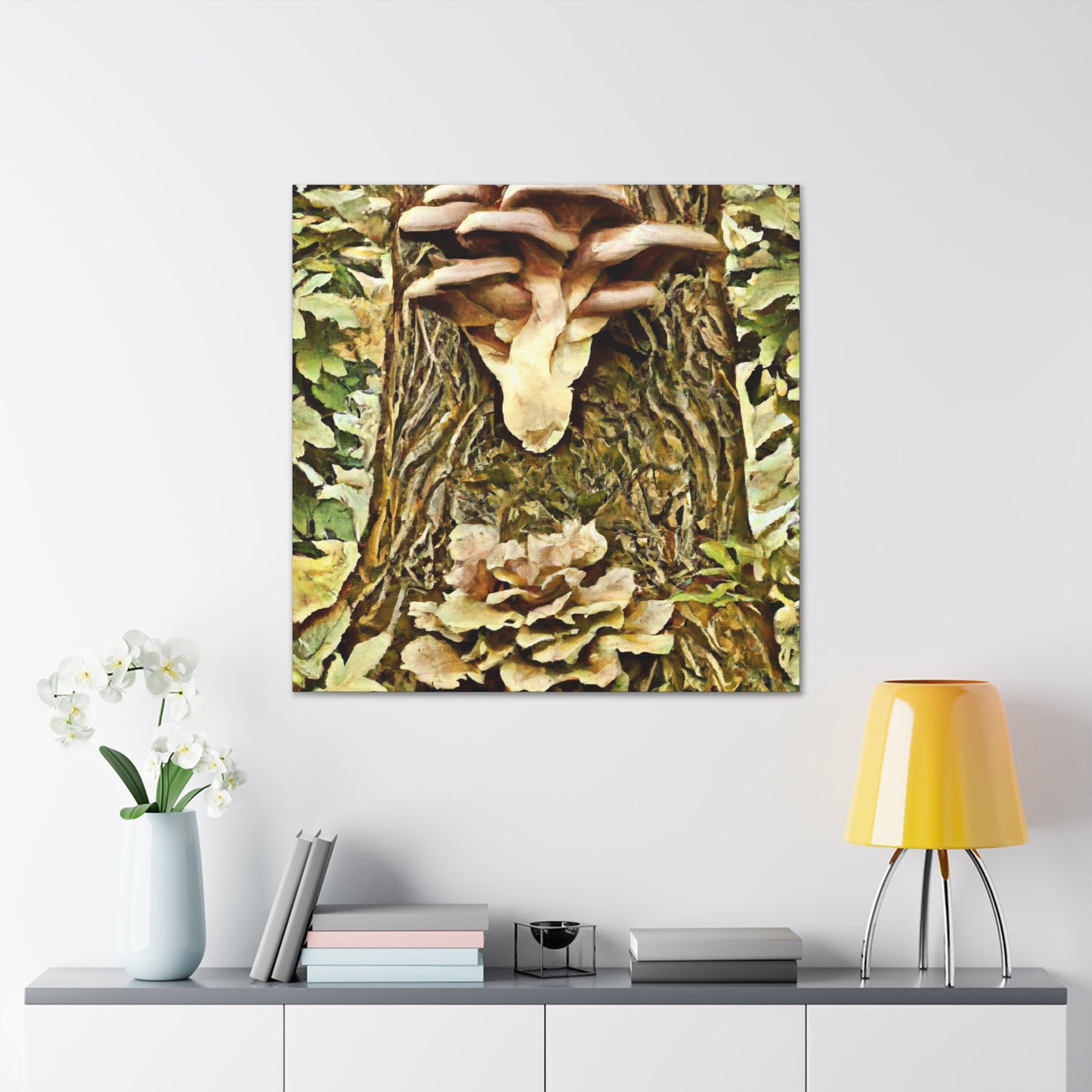 Mushroom Abundance Painting - Canvas