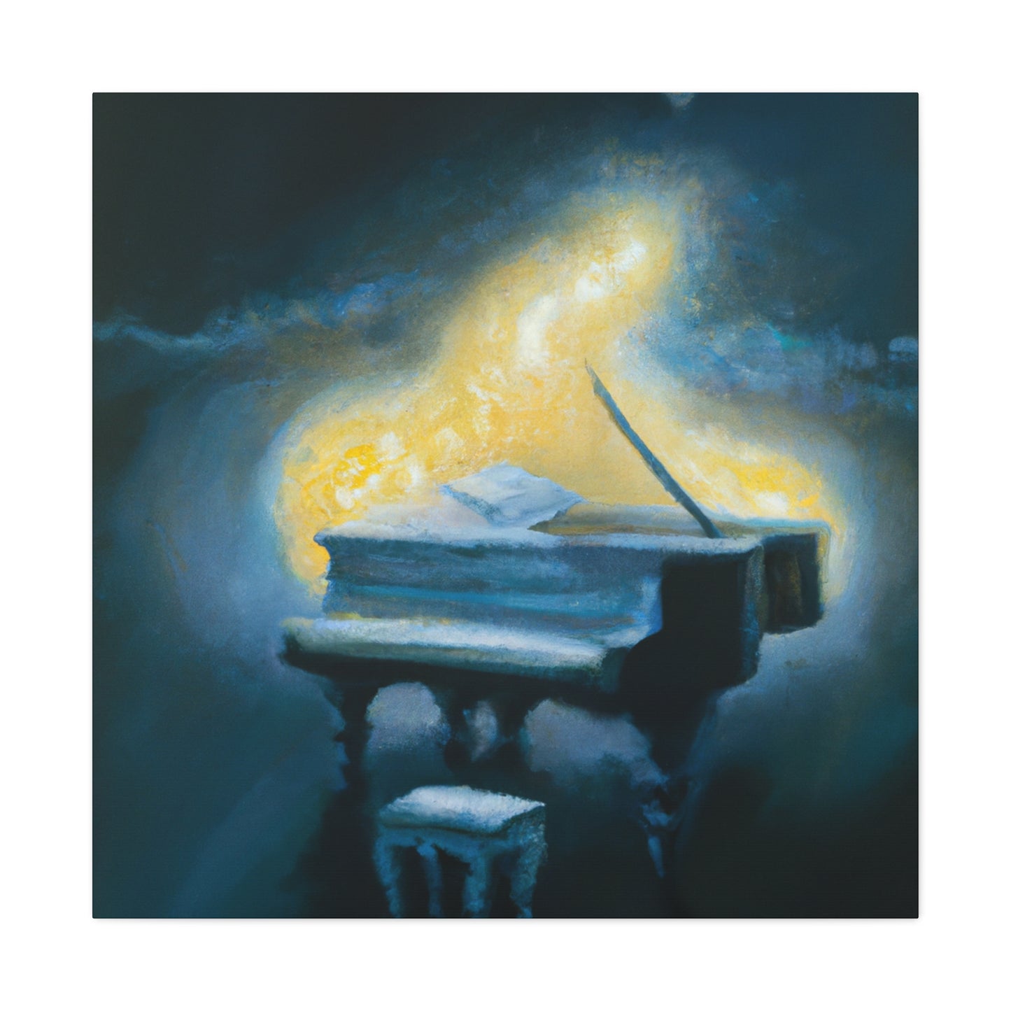 "The Music of Piano" - Canvas