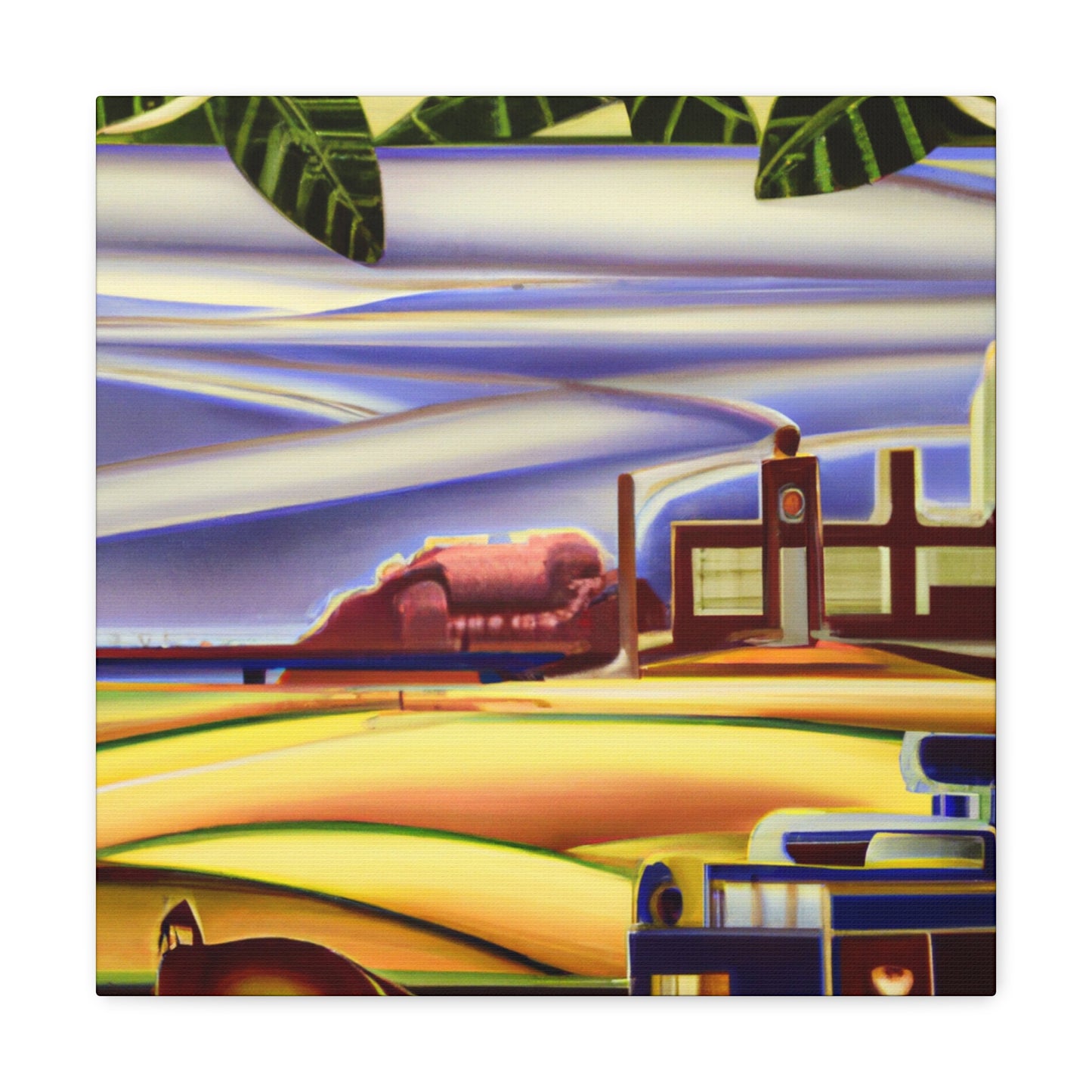 "Countryside in Art Deco" - Canvas