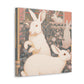 Rabbit in Springtime. - Canvas