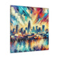 "Cityscape of Raleigh" - Canvas