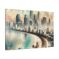 "Miami's Vibrant Coastal Flair" - Canvas