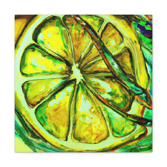 Lemon Impressionism Glows - Canvas