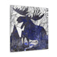 Moose in Abstraction - Canvas