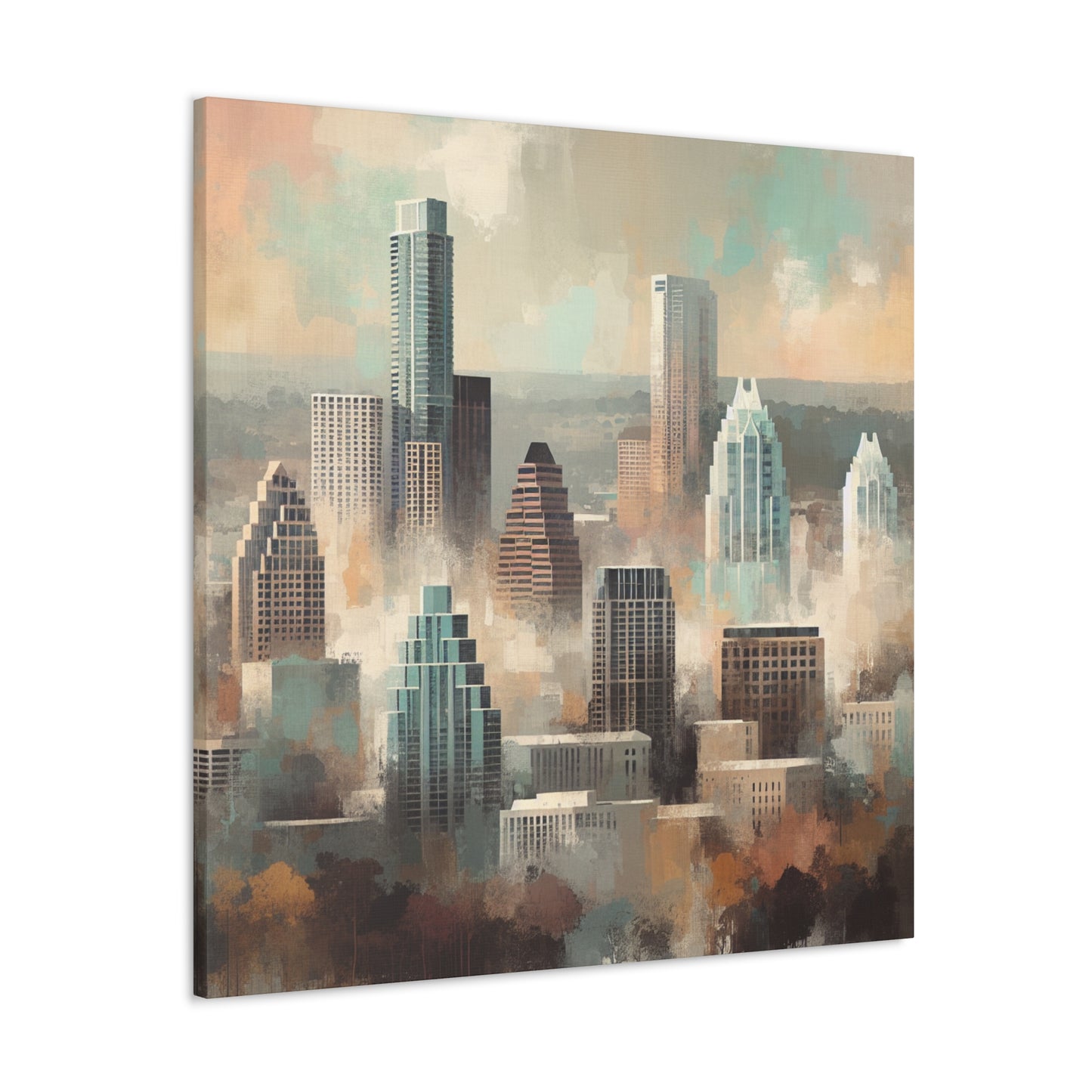 "Serene Simplicity: Austintopia Unveiled" - Canvas