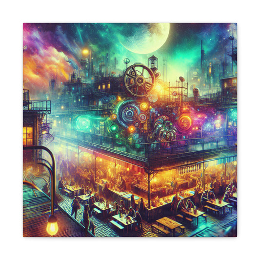 "Enigmatic Twilight Bazaar" - Canvas