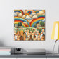 Whimsical Sky of Colors - Canvas