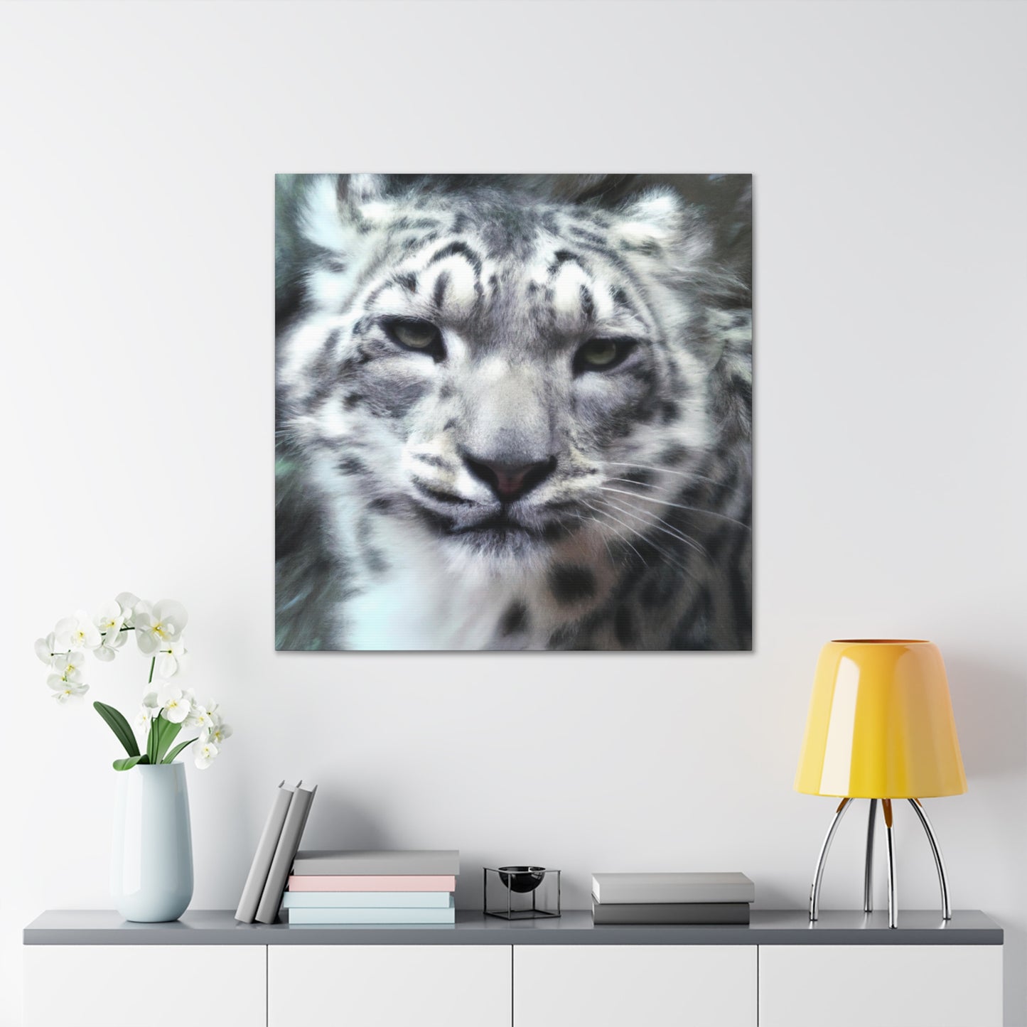 "Snow Leopard Impressionism" - Canvas