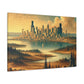 "Enchanted Emerald Metropolis" - Canvas