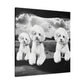 "Dancing Bichon Dreamscape" - Canvas