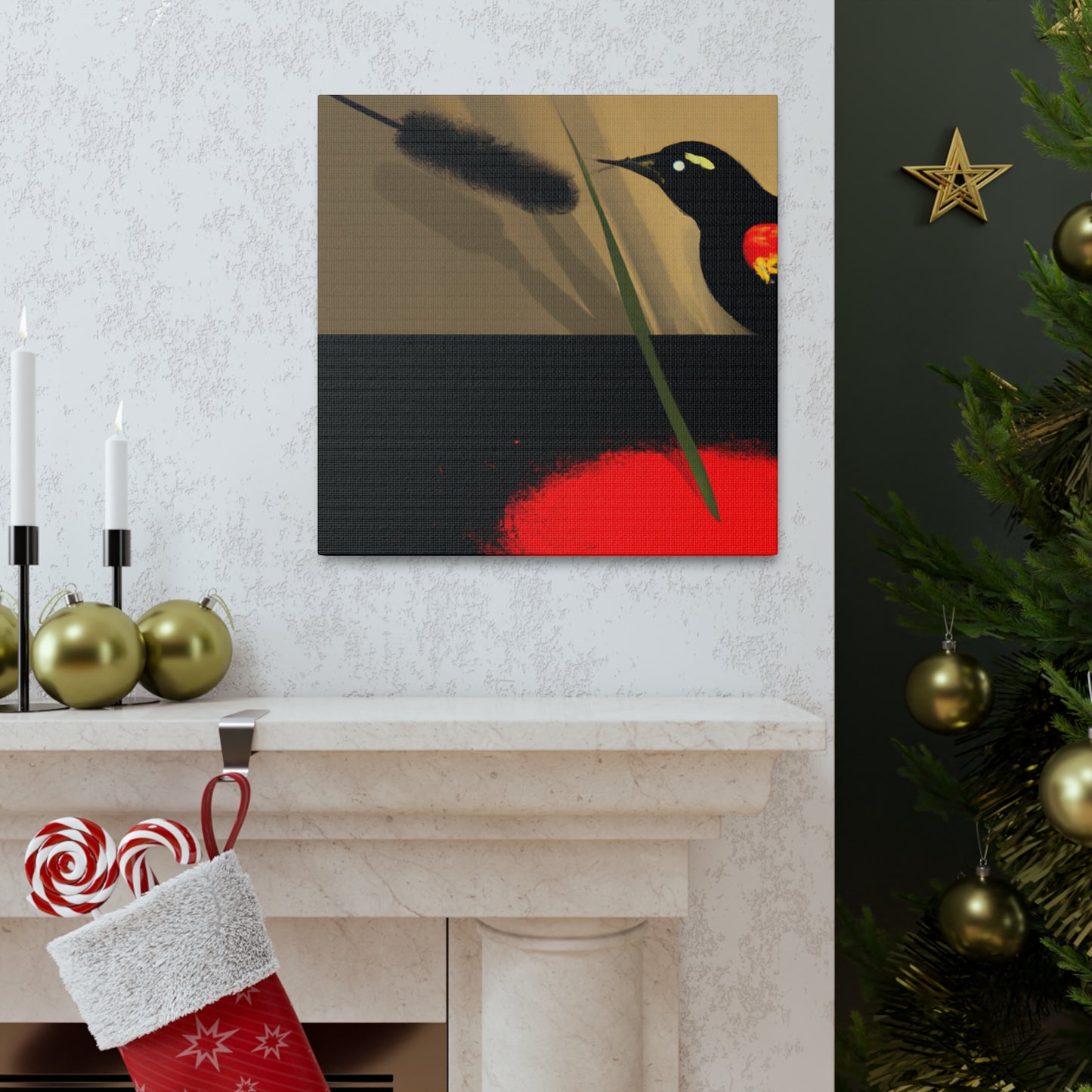 "Blackbird in Flight Rising" - Canvas