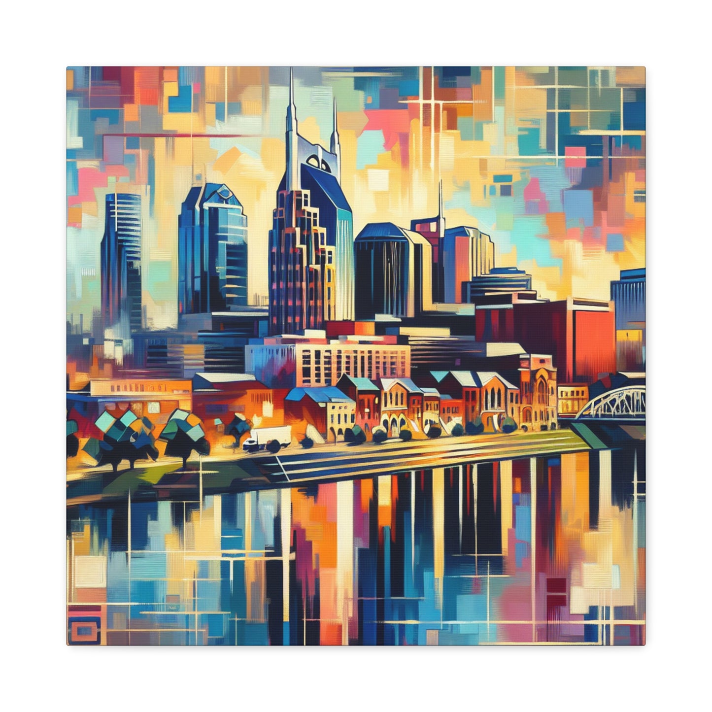 Vibrant Nashville Melodies - Canvas