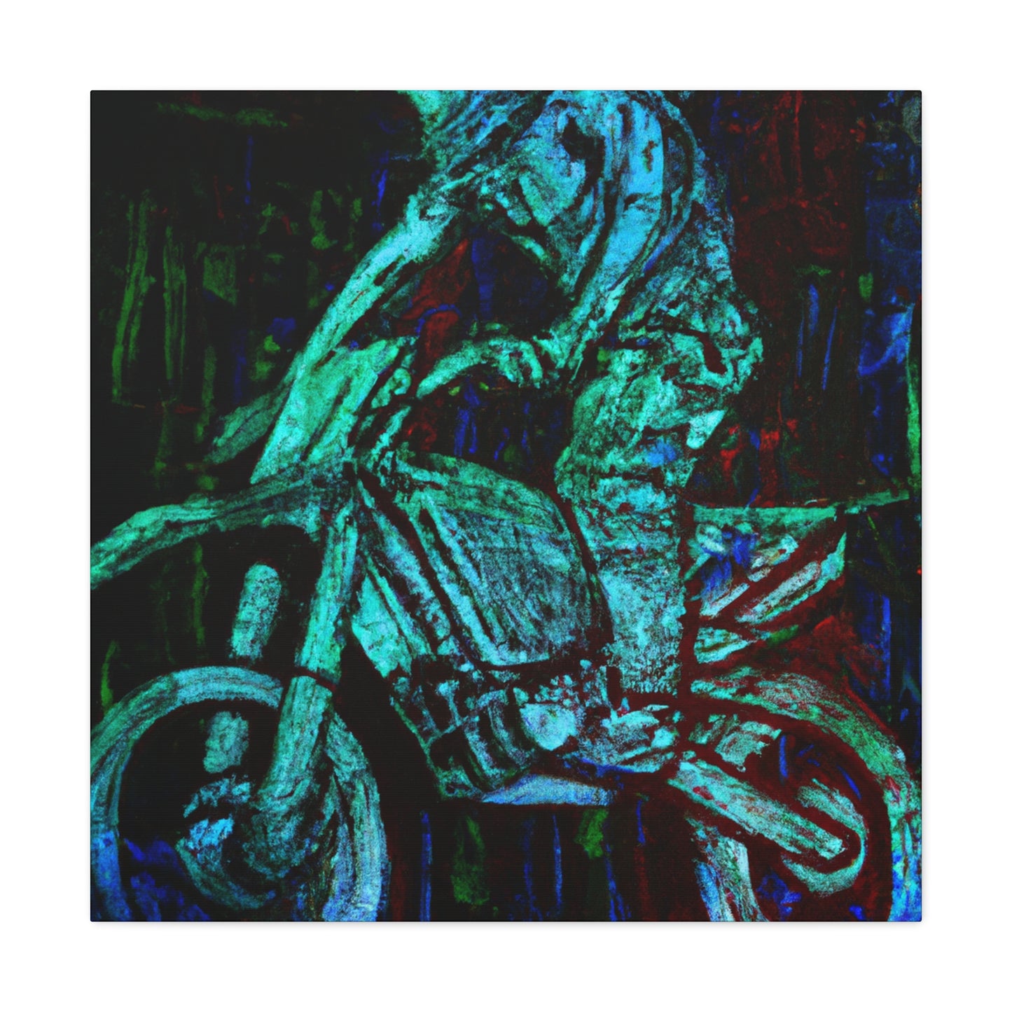 Motorcycle Racing Radiance - Canvas