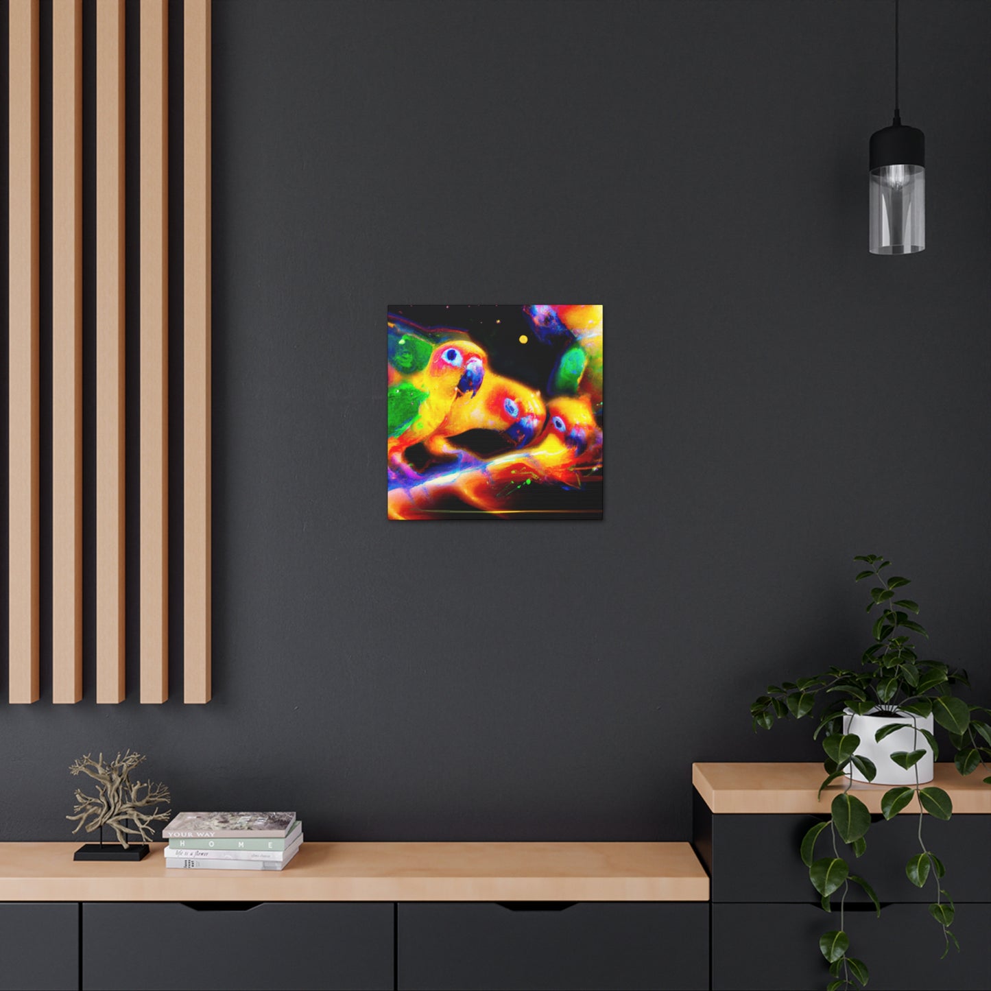 Colorful Conure Concert - Canvas