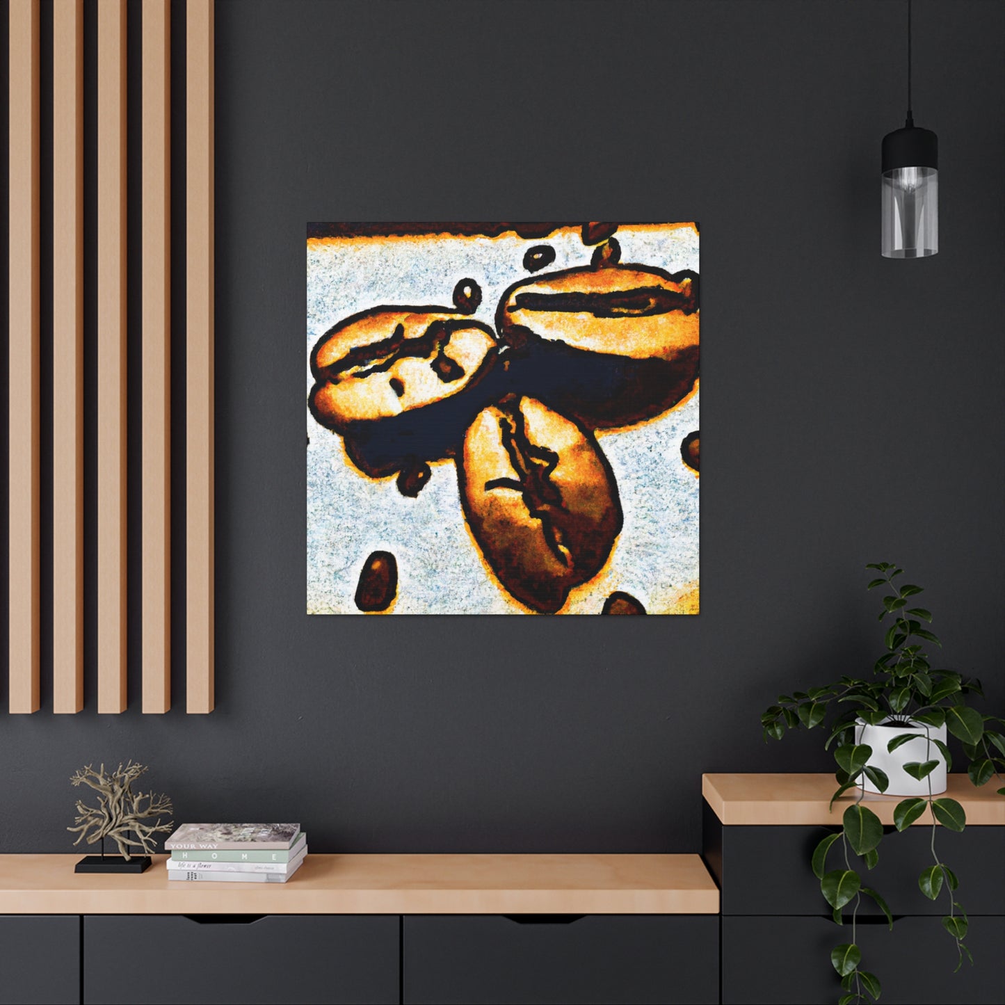 Coffee Beans Pop Art - Canvas